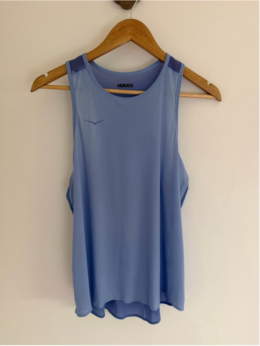 HOKA Airolite Run Tank S Cloudless Marathon Blue Running Top